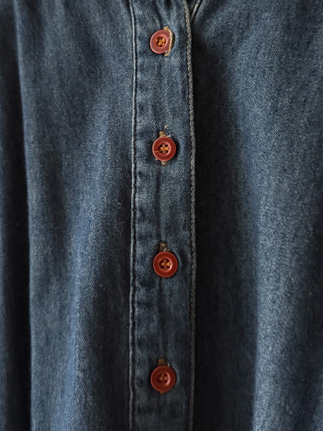 Fringe Patch Button Denim Skirt 0389 상품이미지3