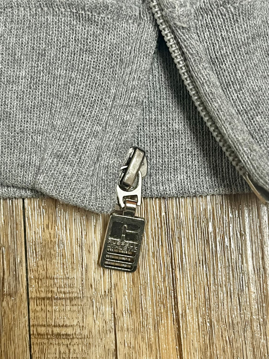 90's 러셀 애슬레틱 그레이 후드집업 상품이미지5