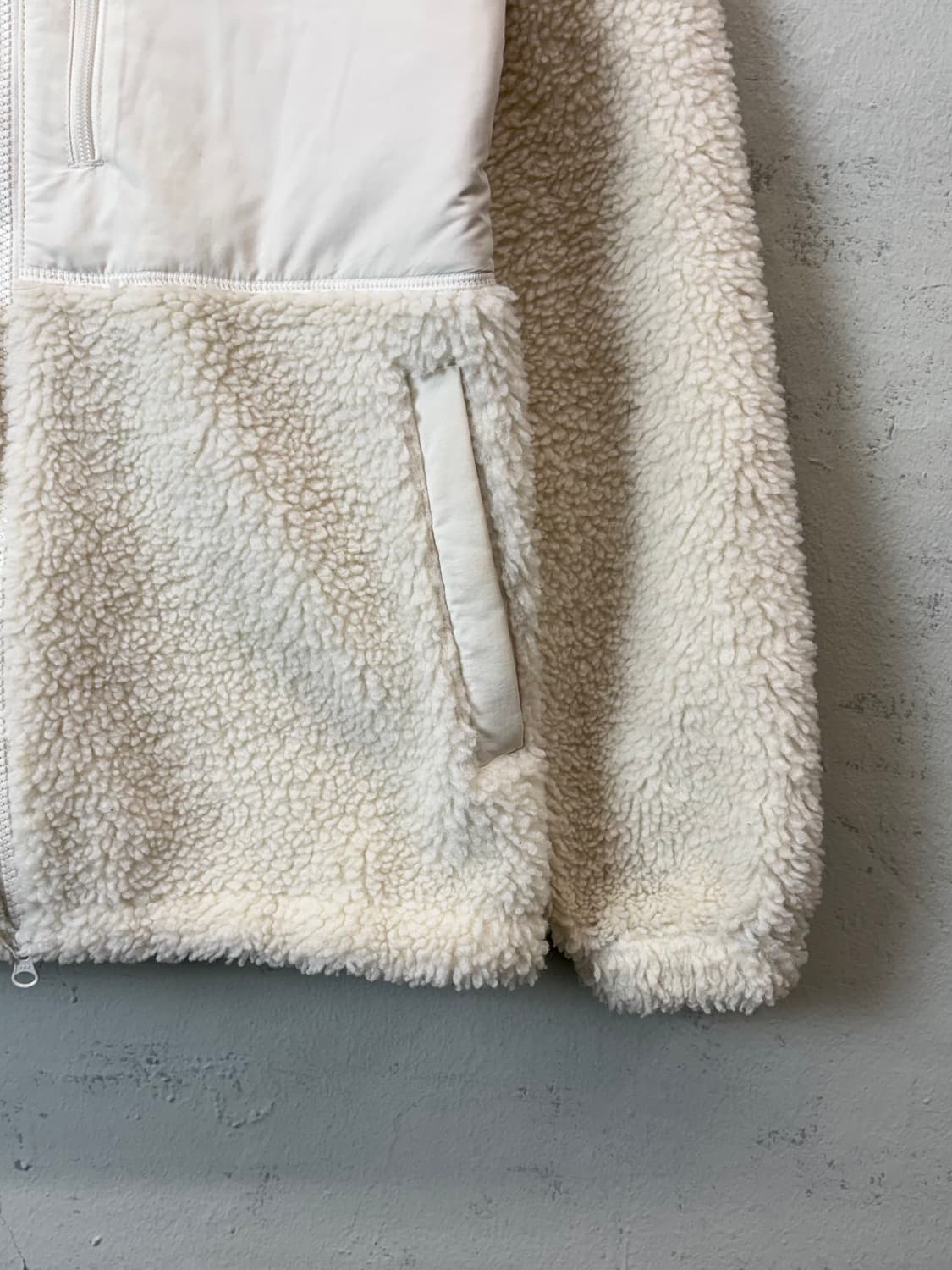 노스페이스 크림 화이트 후리스 자켓 상품이미지4