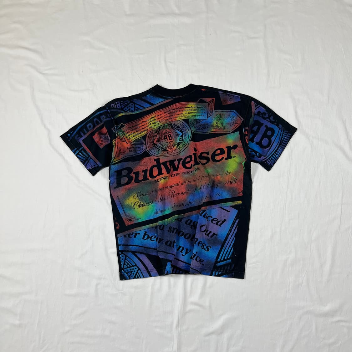 90‘s 버드와이저 budweiser 올프린트 반팔티 상품이미지6
