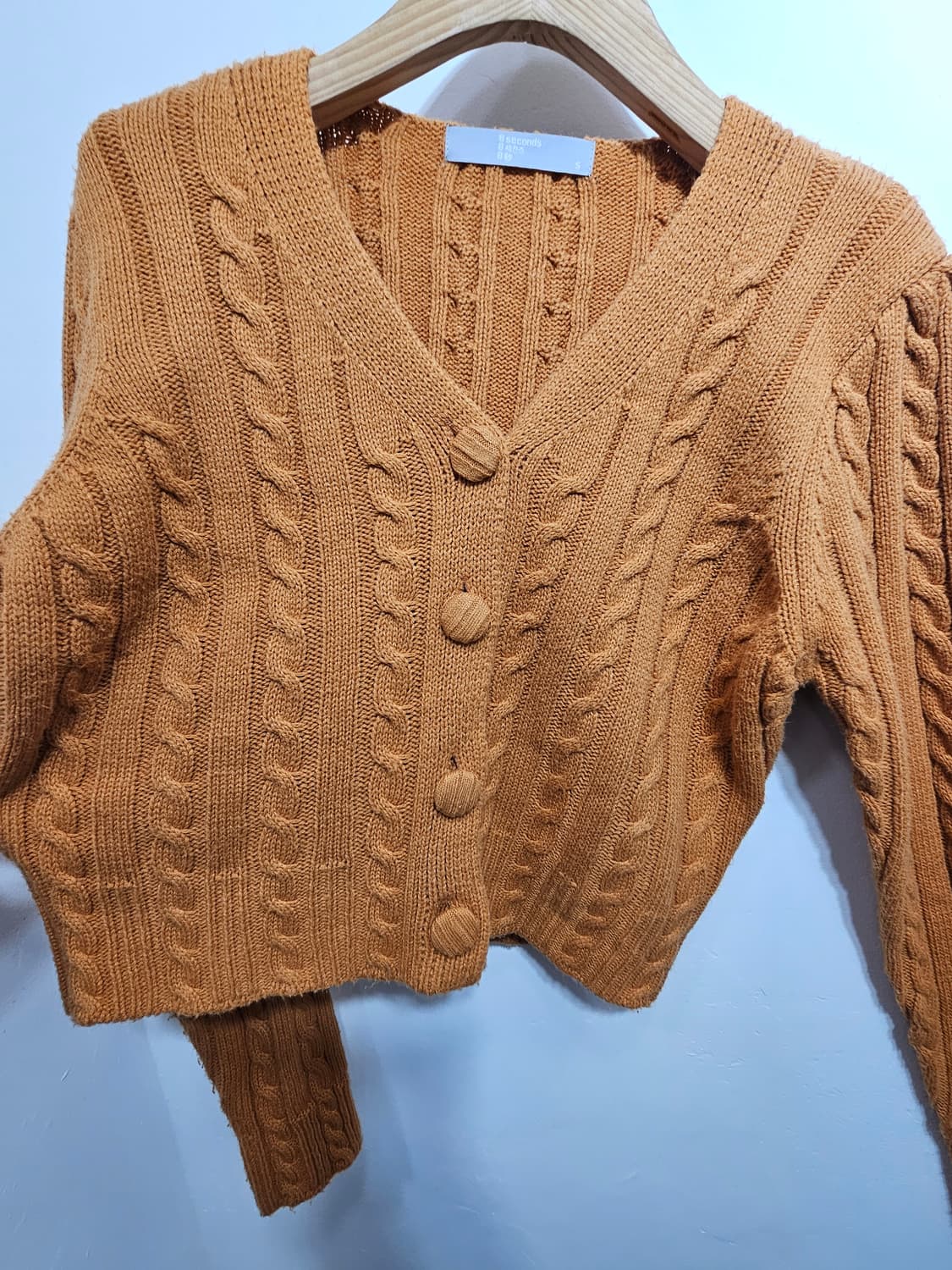 에잇세컨즈(8seconds) 크롭 꽈배기 패턴 가디건 S 상품이미지6