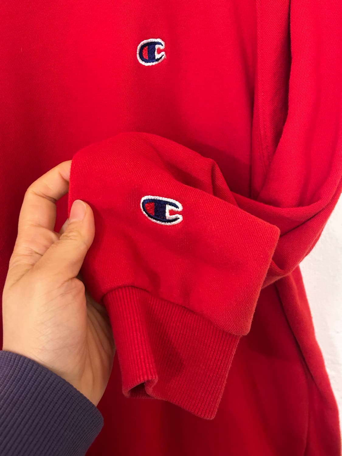 챔피온 레드 맨투맨 (실측 105) 상품이미지4