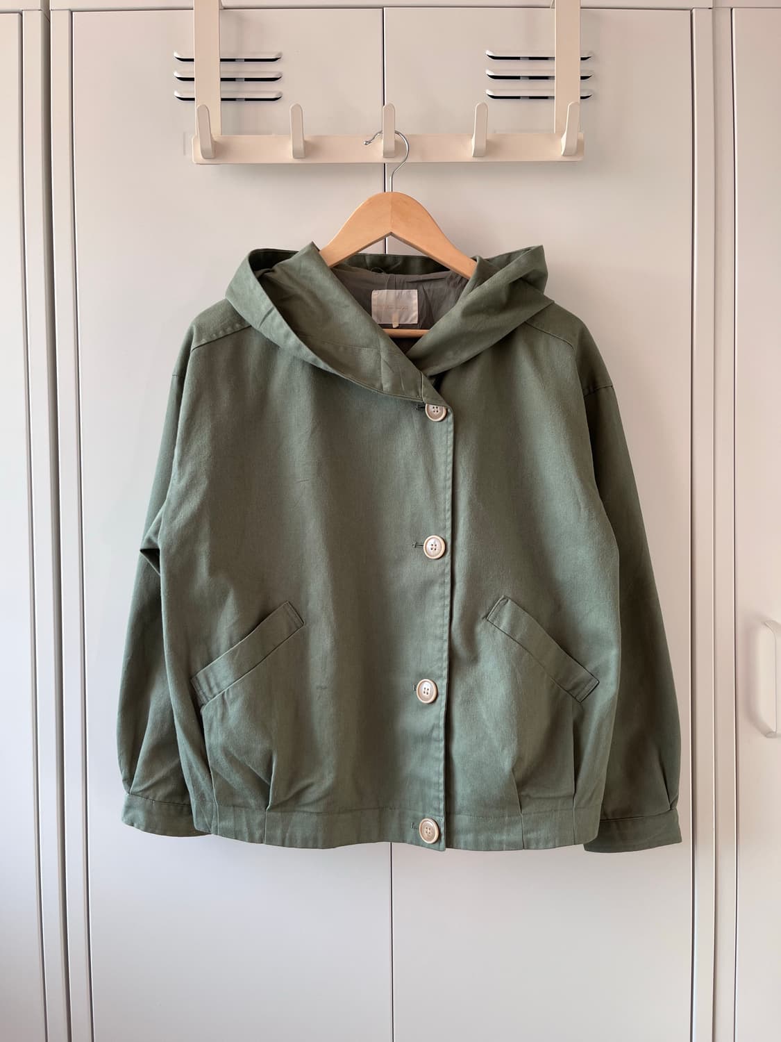 ehka sopo 모리걸 버튼 후드 야상 자켓  상품이미지7