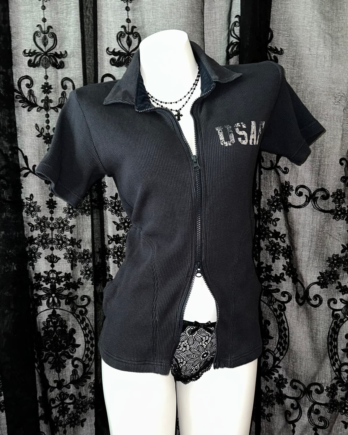 Y2k Two Way Zip-Up 상품이미지2