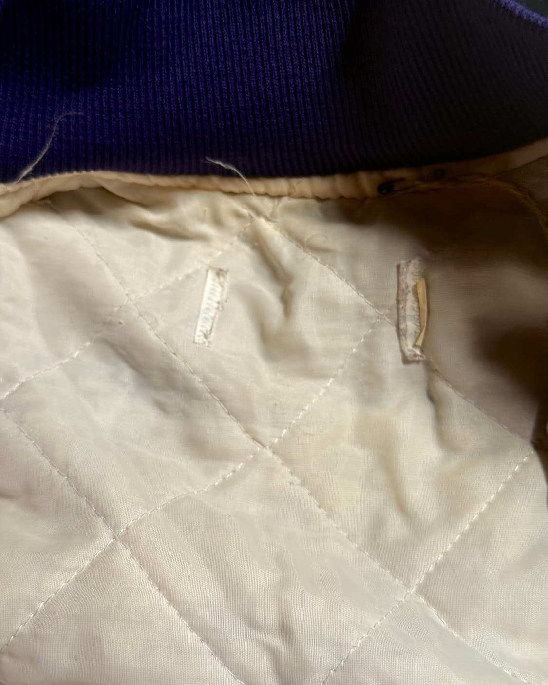 80‘s 빈티지 백 스탑 자수 새틴 자켓 105-107 상품이미지6