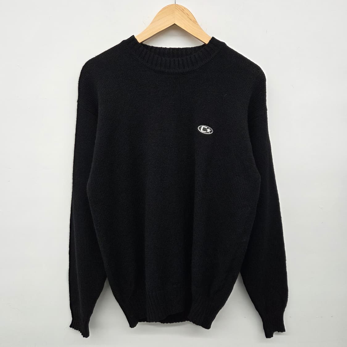 컨버스 블랙 니트 남 L 상품이미지2