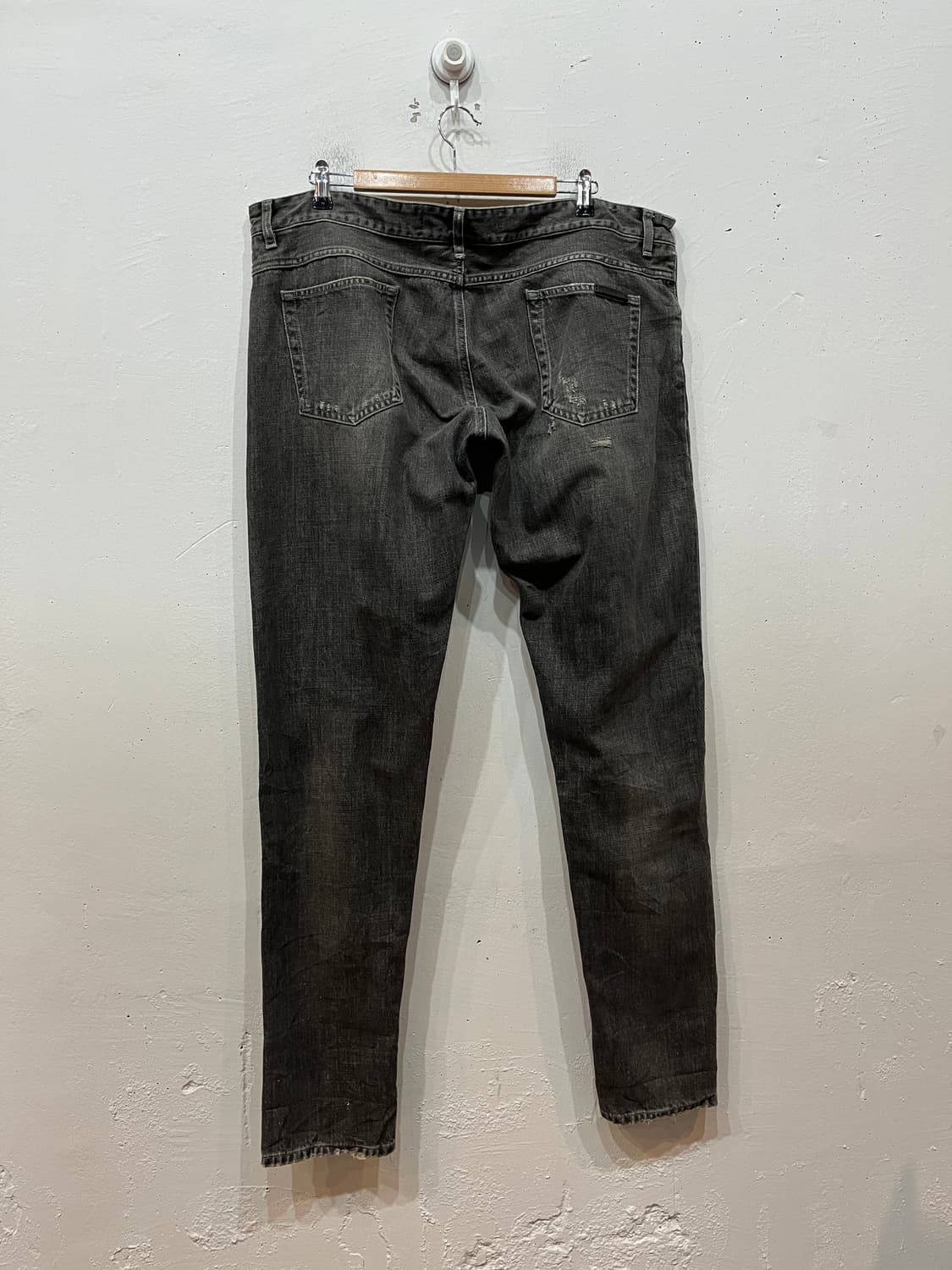 돌체앤가바나 14골드 디스 워시드 블랙 데님팬츠  상품이미지4