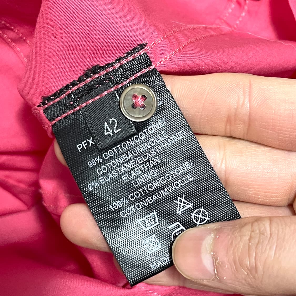  폴스미스 핑크 클래식 셔츠 여성42 상품이미지7