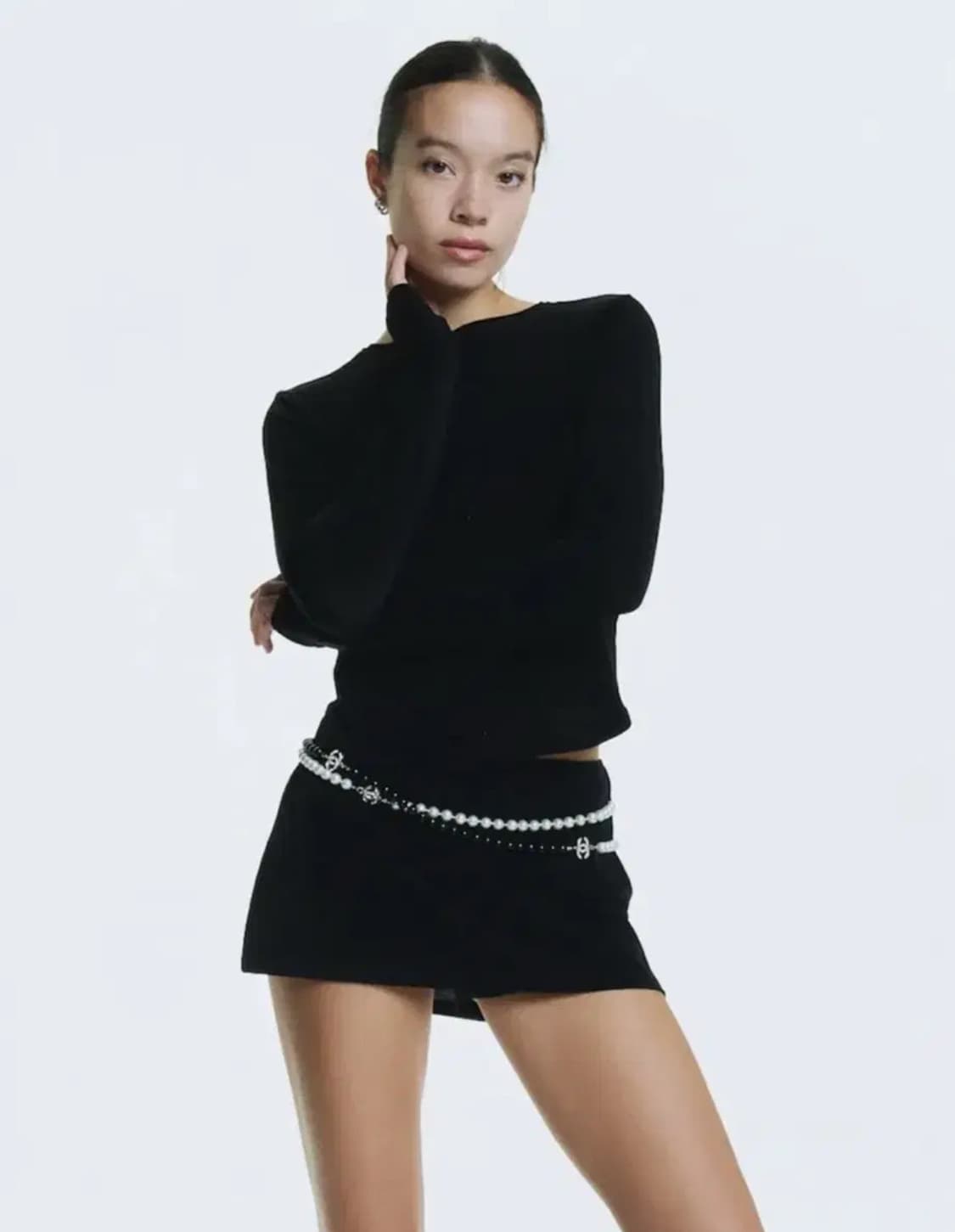 글로니 mini skirt black 상품이미지1