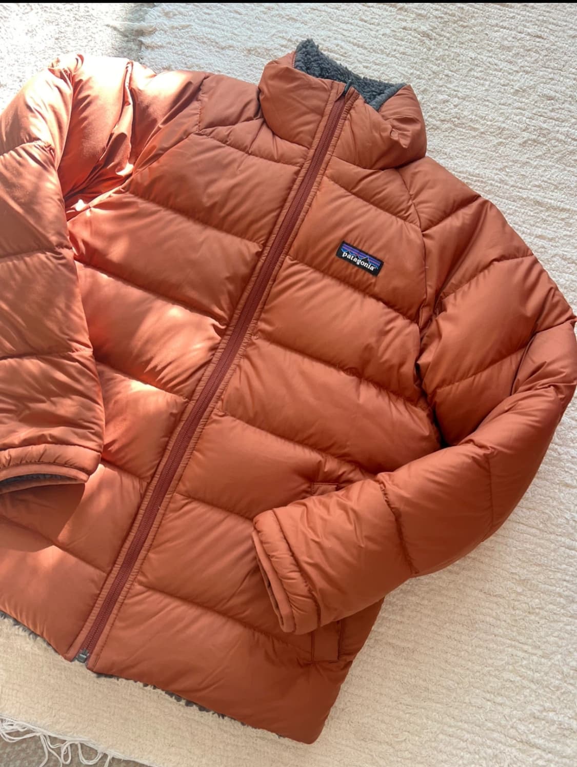 파타고니아 리버서블 다운패딩 xs 후리스 패딩  상품이미지1