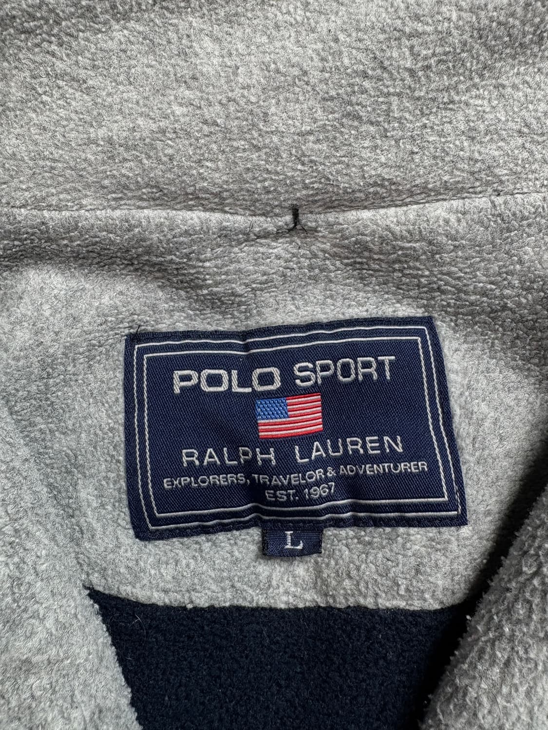 폴로 랄프로렌 성조기 빅로고 박시핏 후드 플리스 자켓 2128 상품이미지3