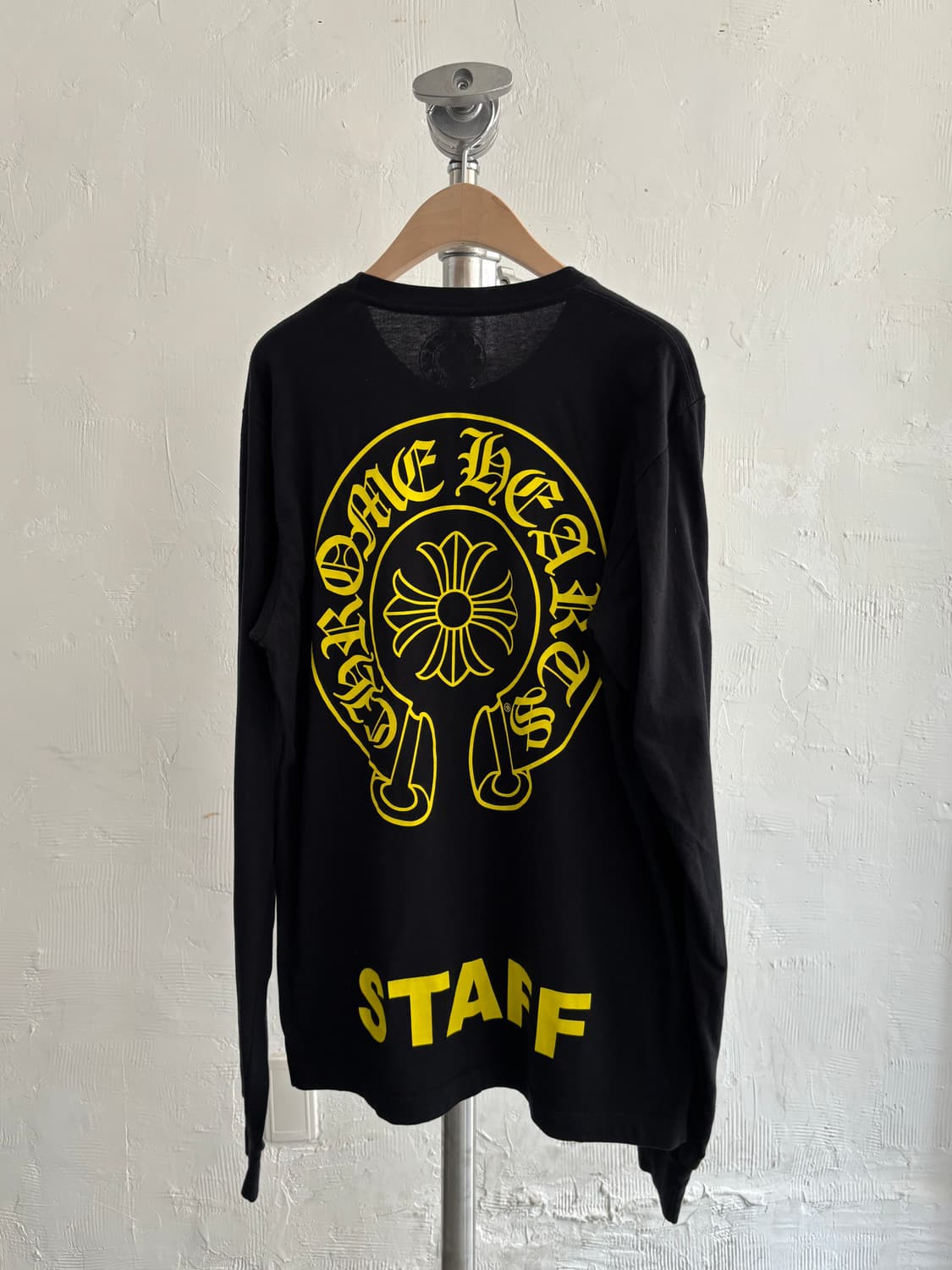 Chrome Hearts 크롬하츠 옐로우 홀스슈 로고 스태프 롱슬리브  상품이미지5