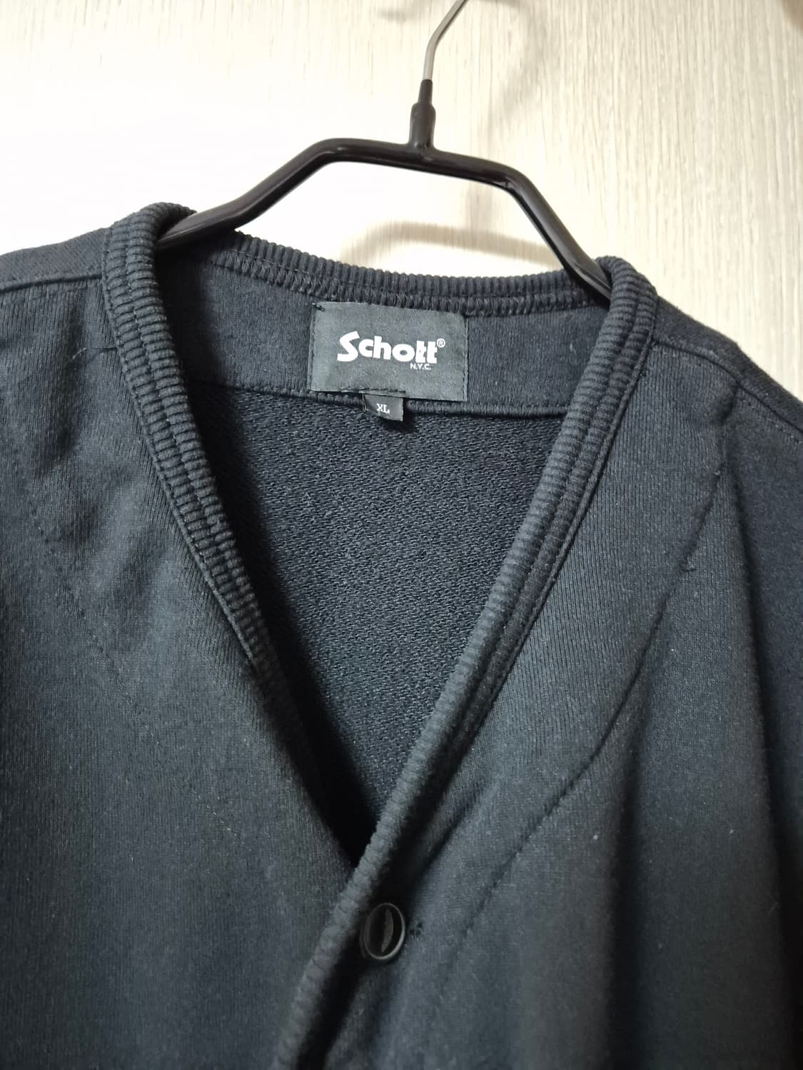 schott 쇼트 가디건 남성 XL 블랙 상품이미지3