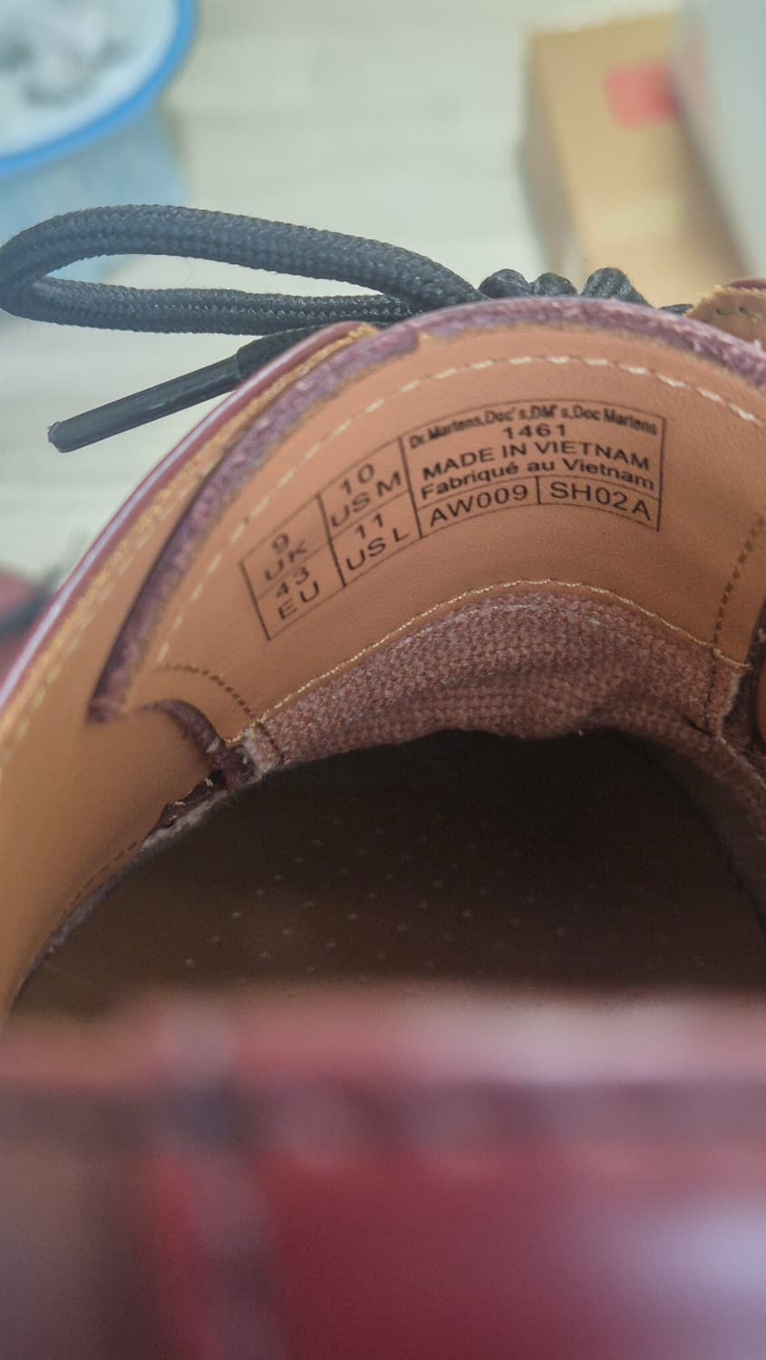 [UK9/KR285정도] 닥터마틴 1461 체리레드 상품이미지3