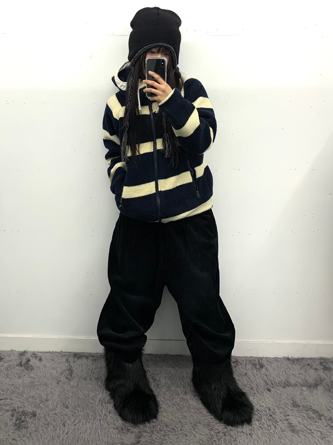 Helly hansen 스트라이프 플리스 자켓 상품이미지1