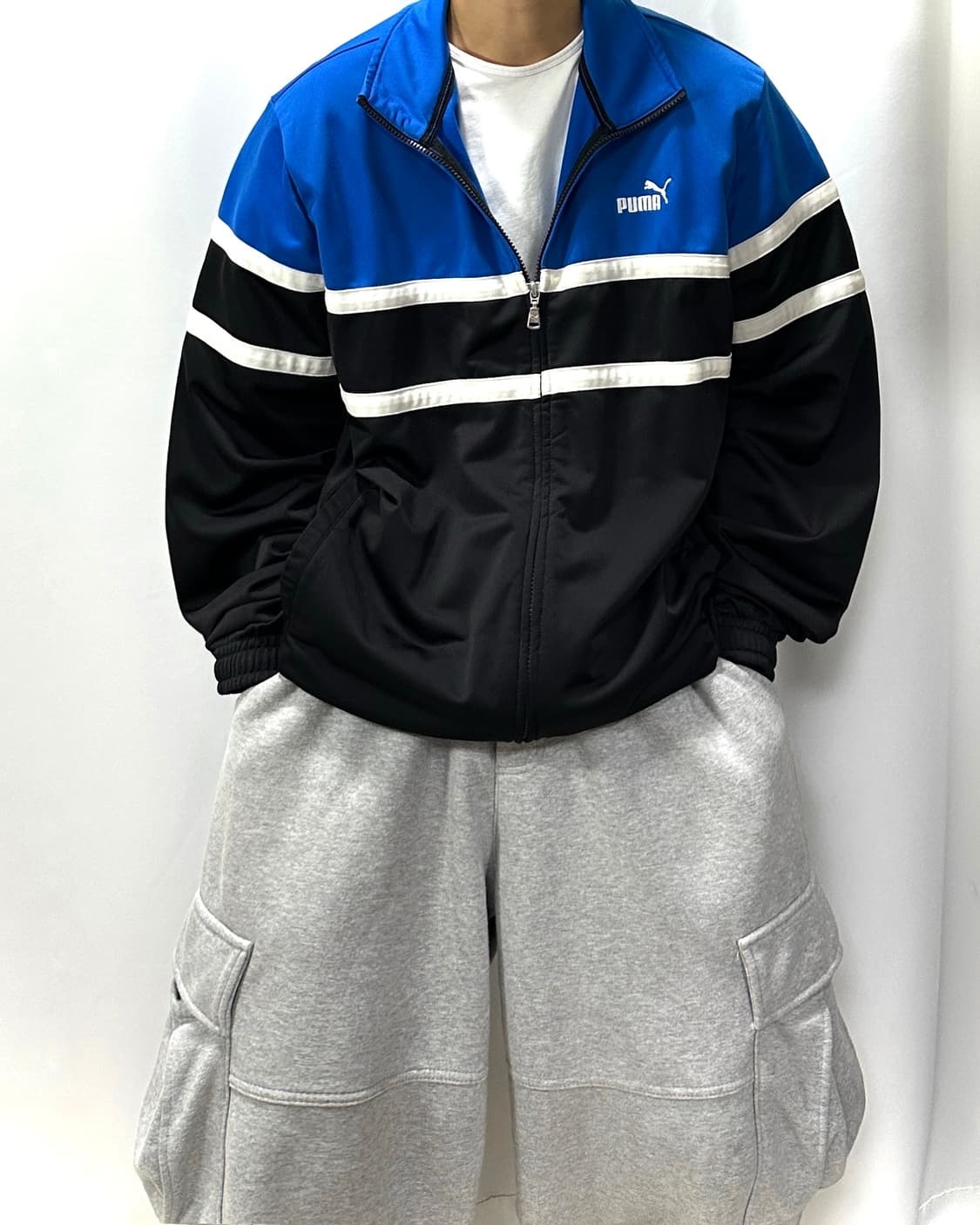 Puma 퓨마 올드스쿨 배색 오버핏 져지 상품이미지1