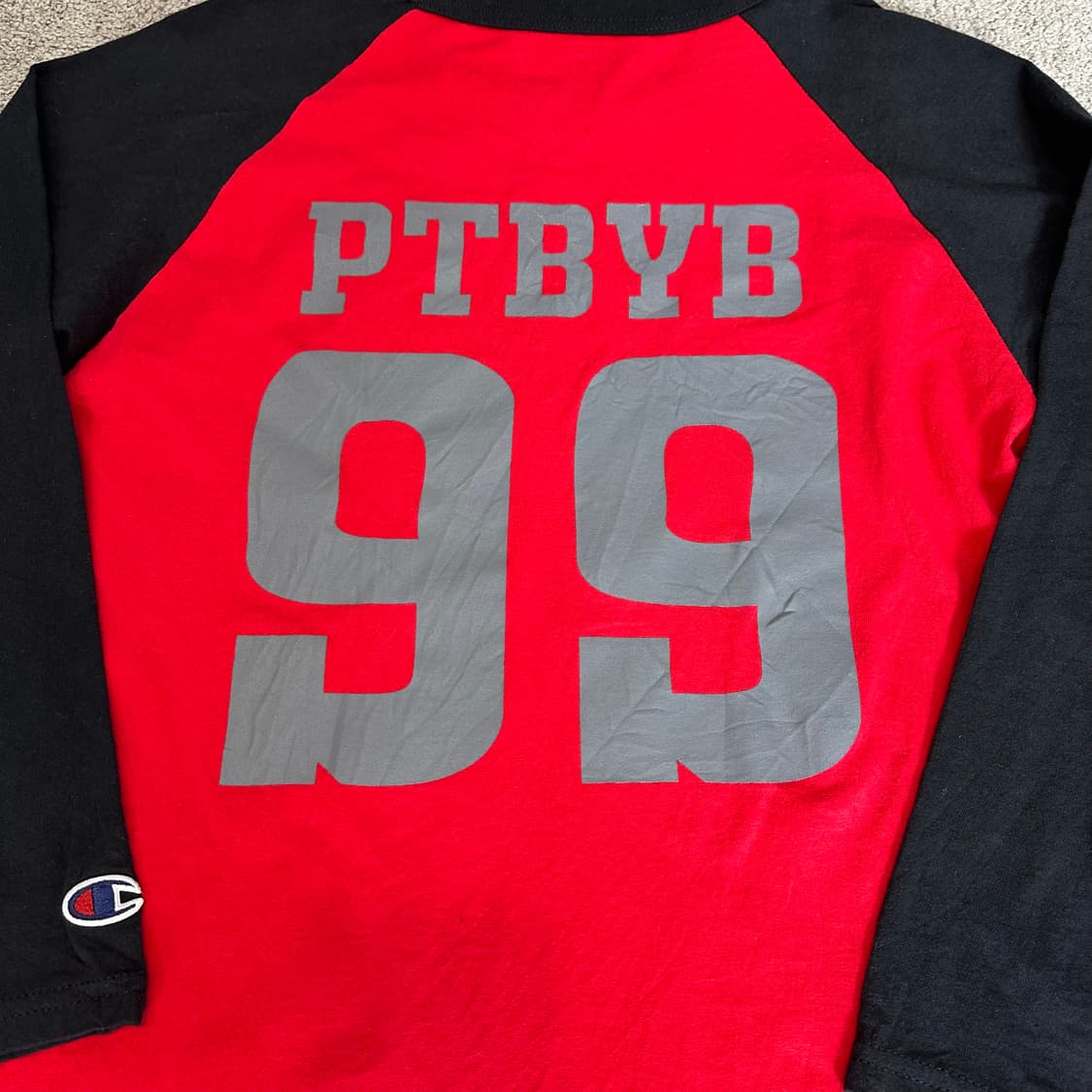 챔피온 레글런 3/4 7부 슬리브 티셔츠M 상품이미지2