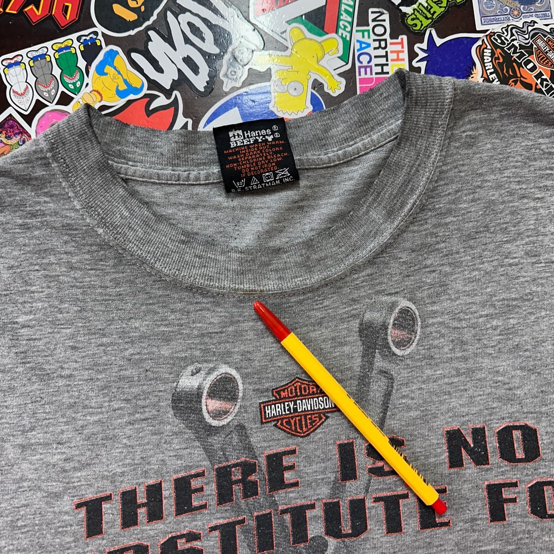 9~00s USA 할리데이비슨 큐빅 인치스 티셔츠 L 상품이미지7