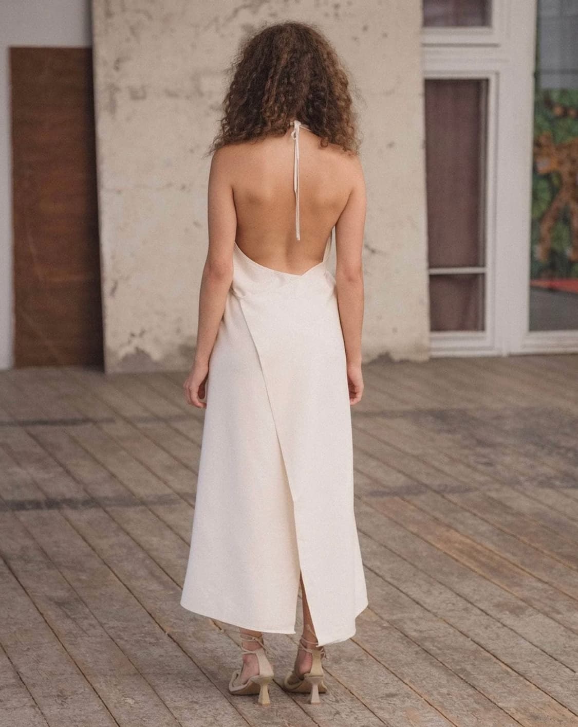 Baserange Apron 드레스 - 야생 실크 상품이미지3