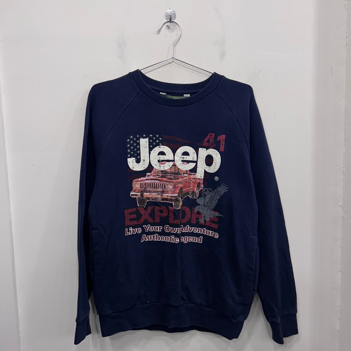 지프 익스플로러 빅로고 래글런 맨투맨 상품이미지2