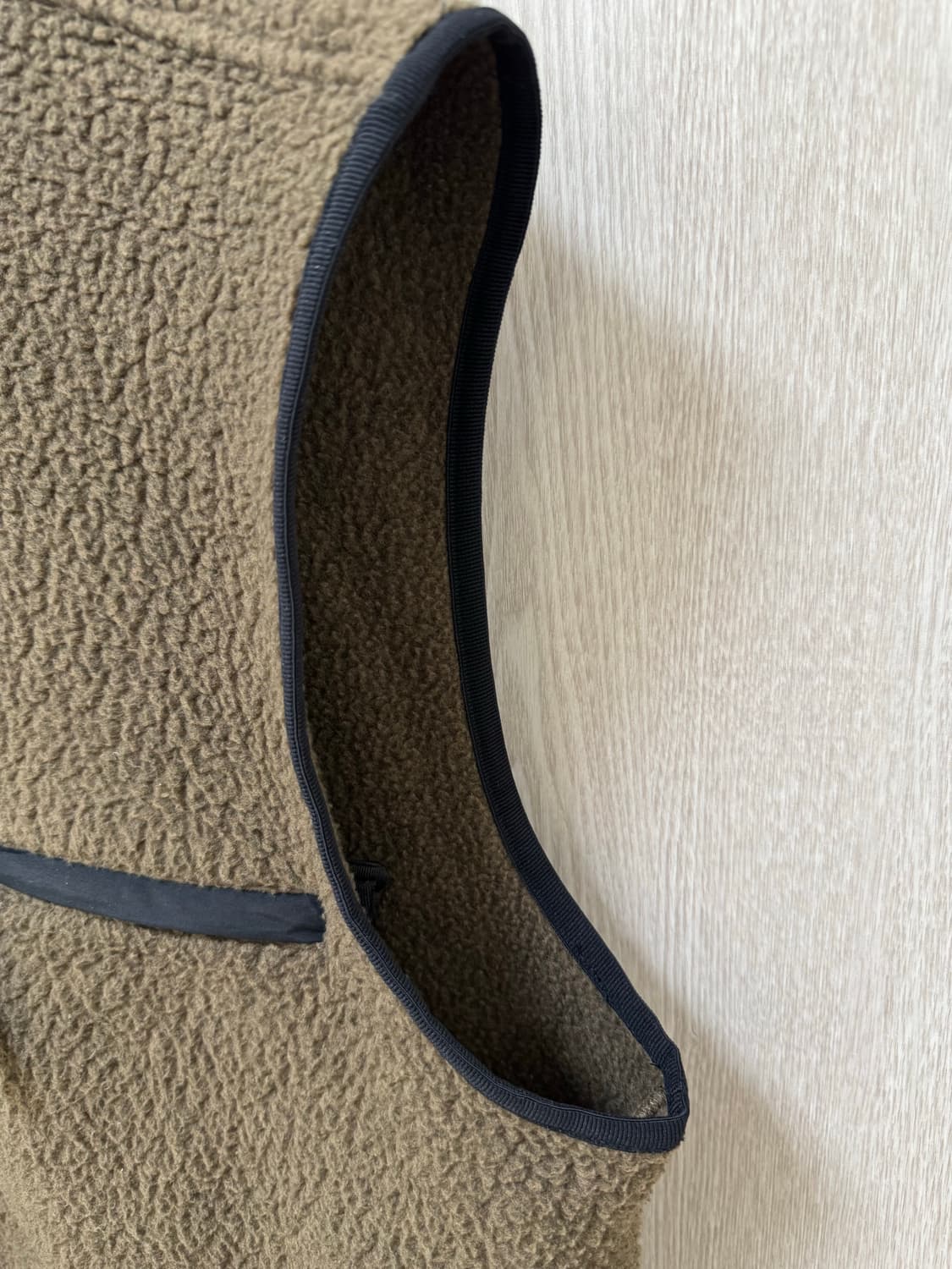 카키스 쉐르파 후리스 베스트 브라운 L 상품이미지5