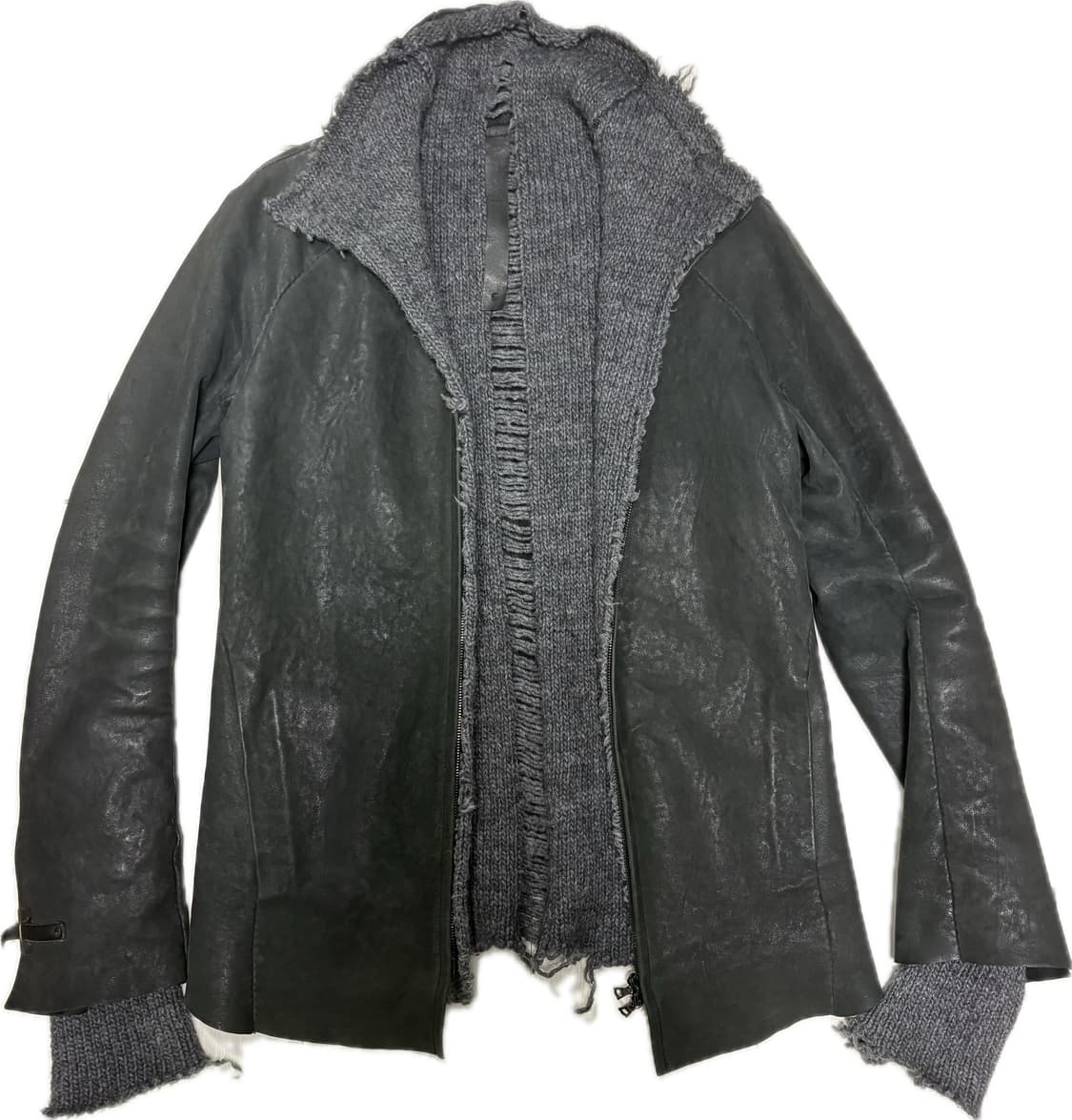 Isaac sellam knit leather jacket 상품이미지1