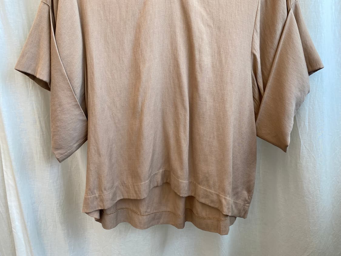 베이지 반팔블라우스(F) 상품이미지3