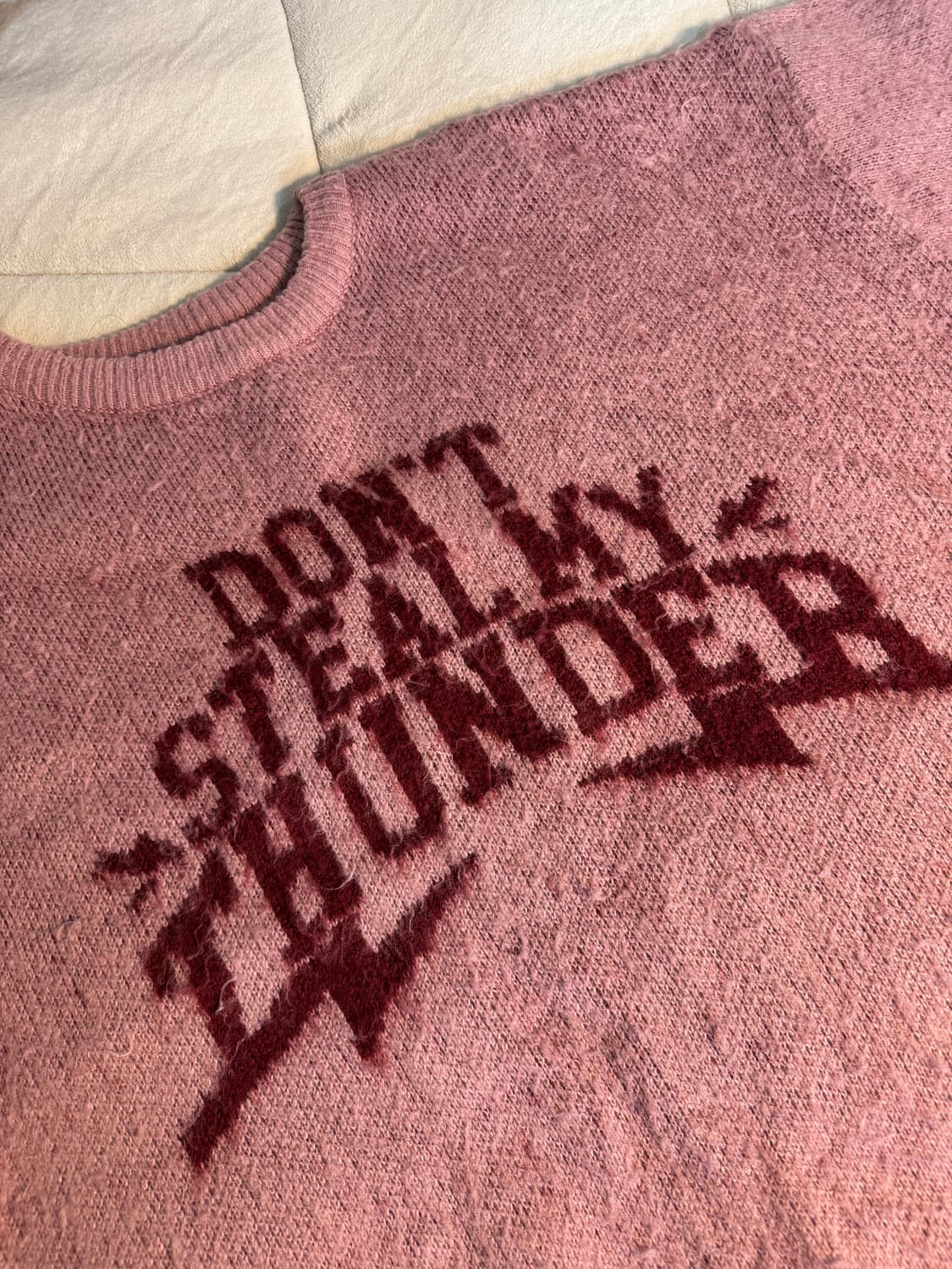 슈퍼서브 thunder 브러쉬드 핑크니트 L 상품이미지3