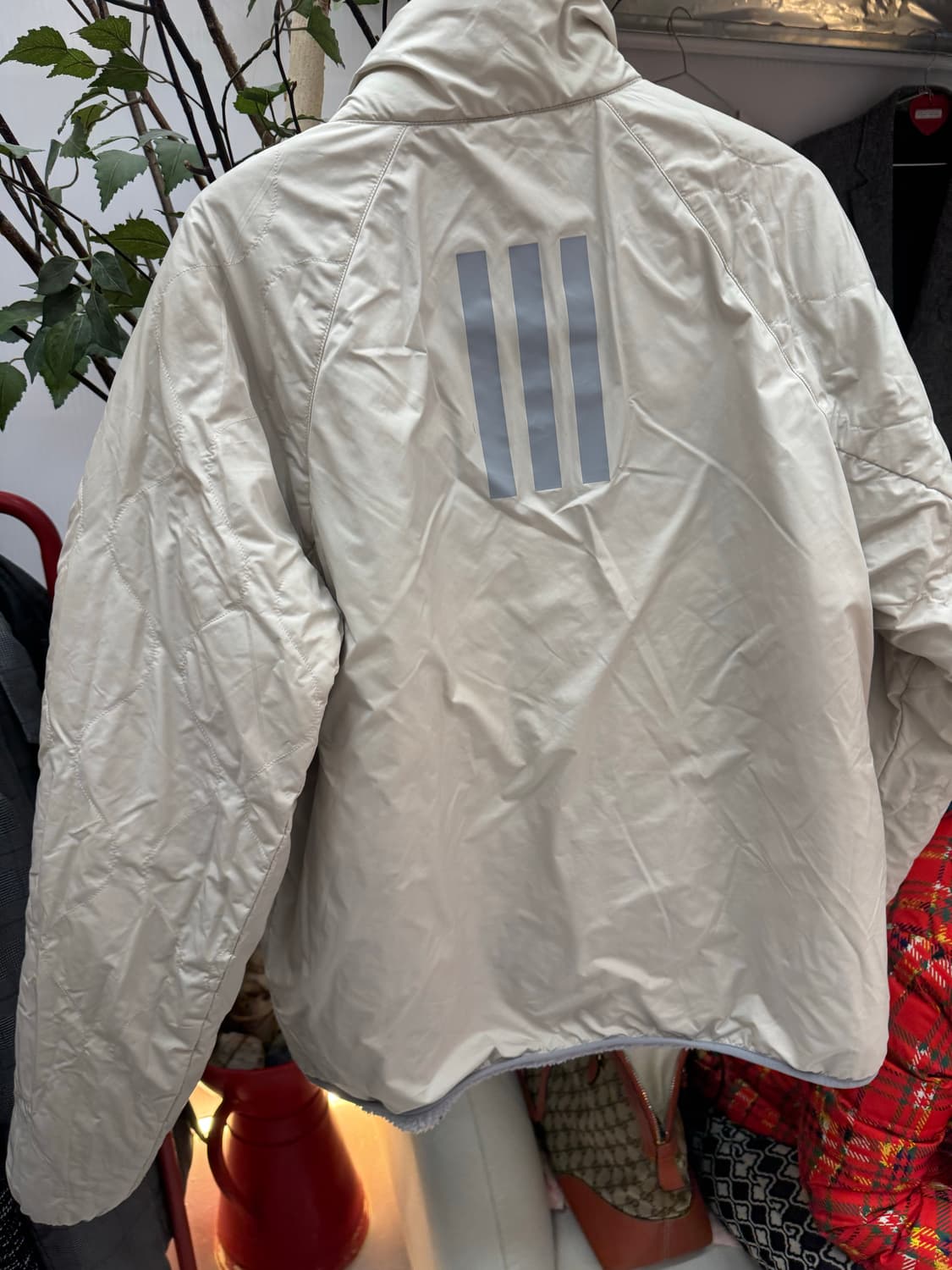 adidas 리버서블 패딩 & 쉐르파 플리스 자켓 - 상태우수 상품이미지7