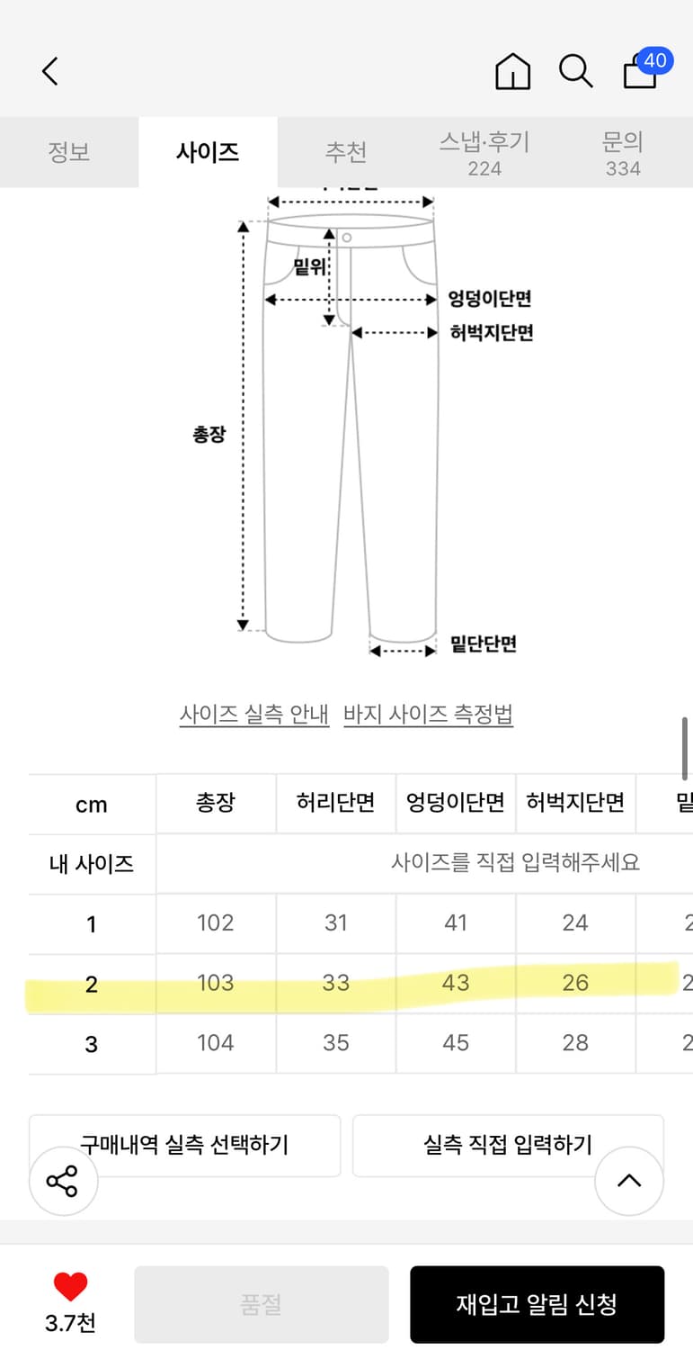[2] 오도어 빈티지 로우진 블랙 odor vintage raw jean 상품이미지3