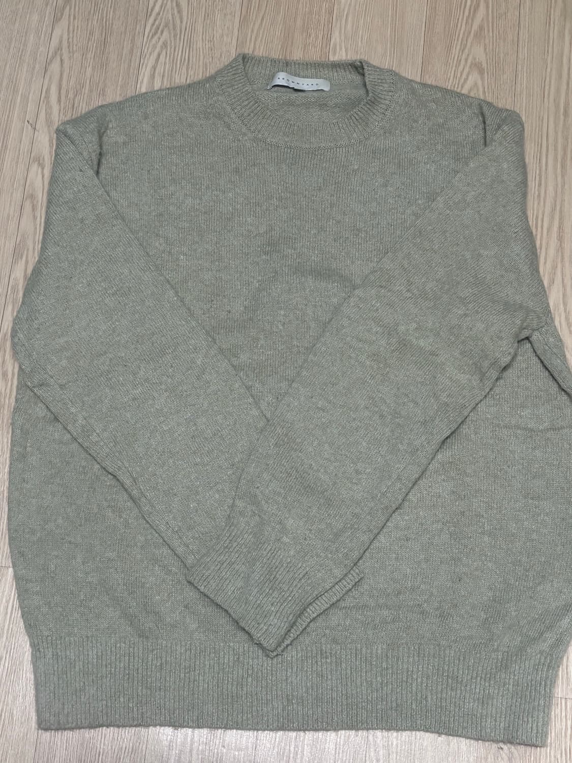 [4] 브라운야드 알파카 스웨터, 라이트 올리브 상품이미지3