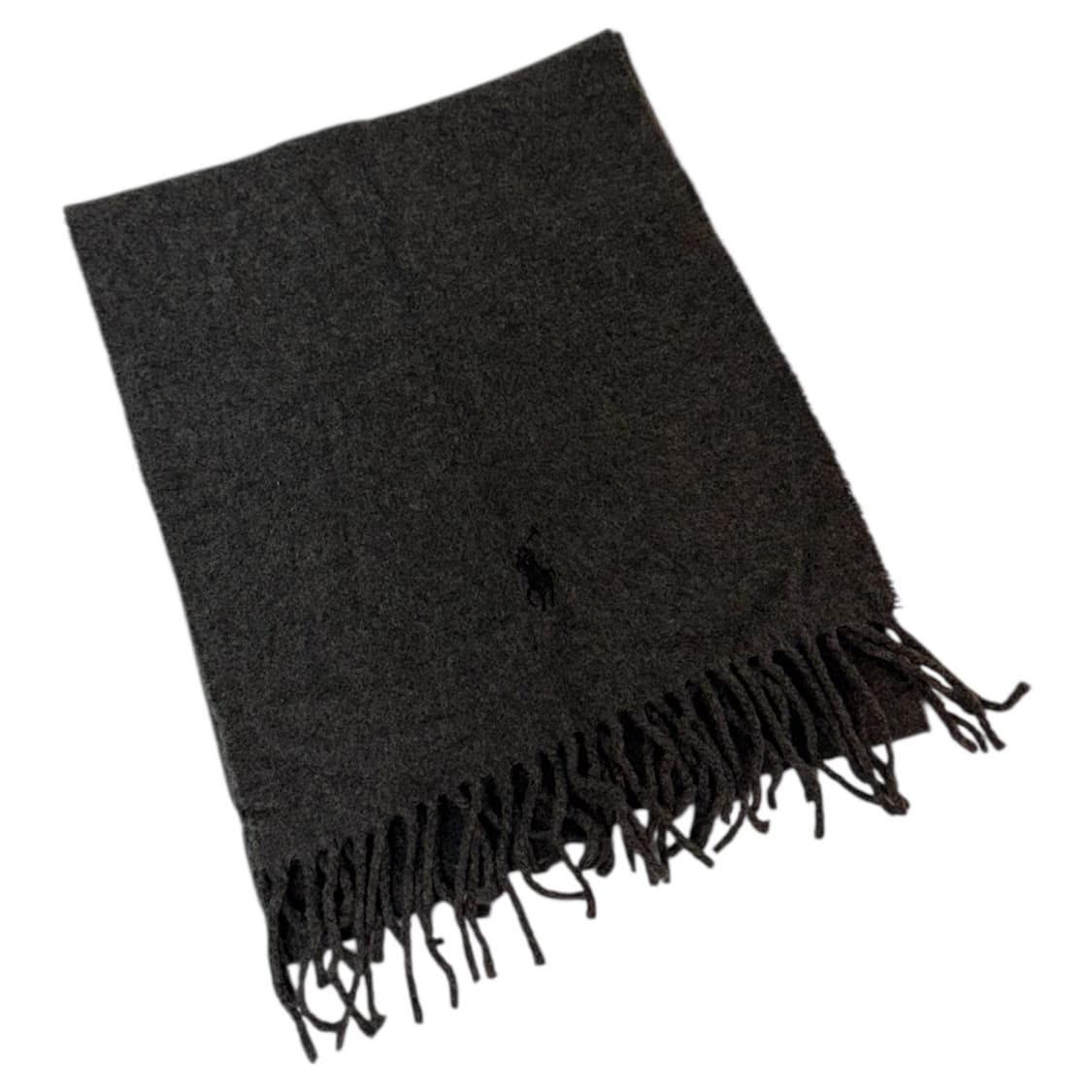 폴로 랄프로렌 포니로고 그레이 울 머플러 상품이미지1