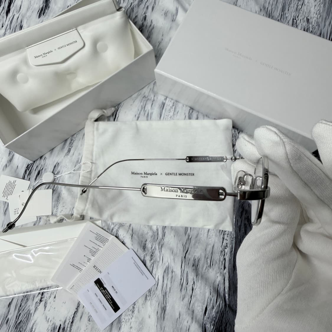 [OS] 젠틀 몬스터 x 메종 마르지엘라 MM218 실버 클리어 상품이미지5