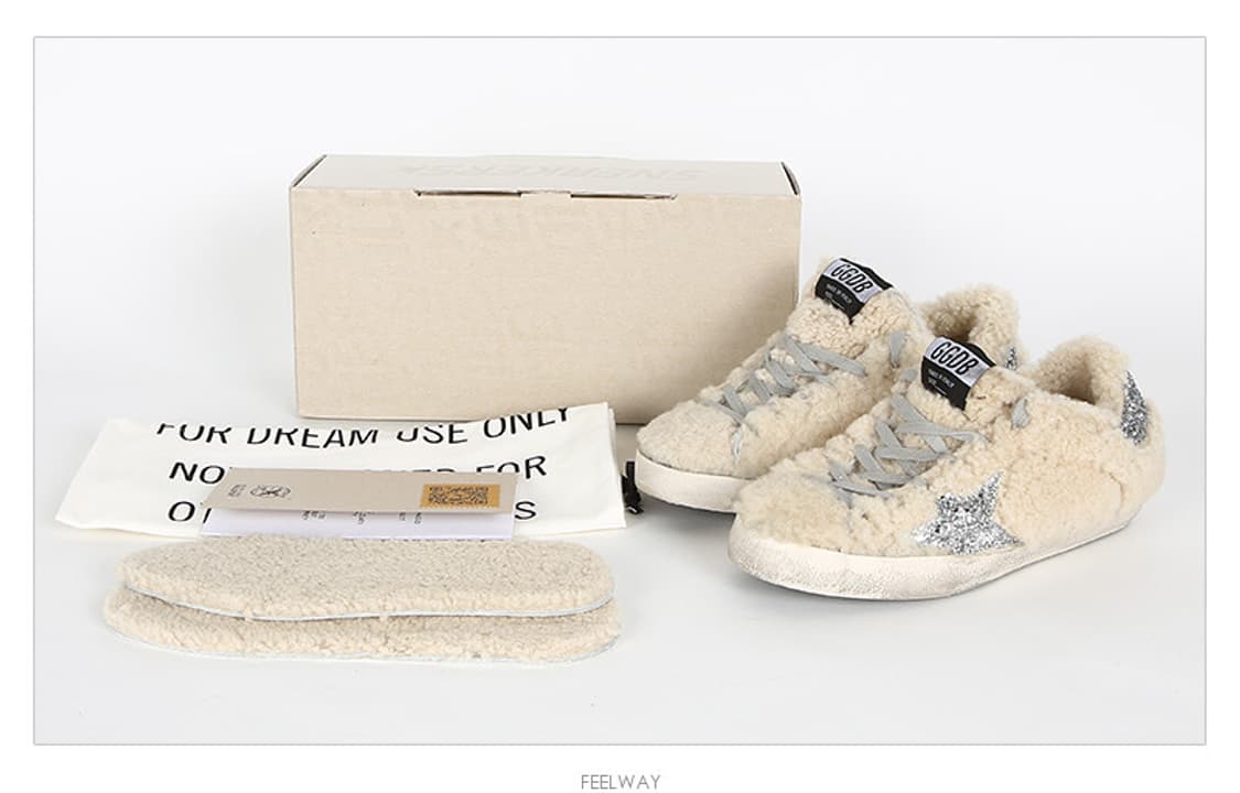 골든구스 슈퍼스타 글리터 시어링 스니커즈 37 상품이미지3