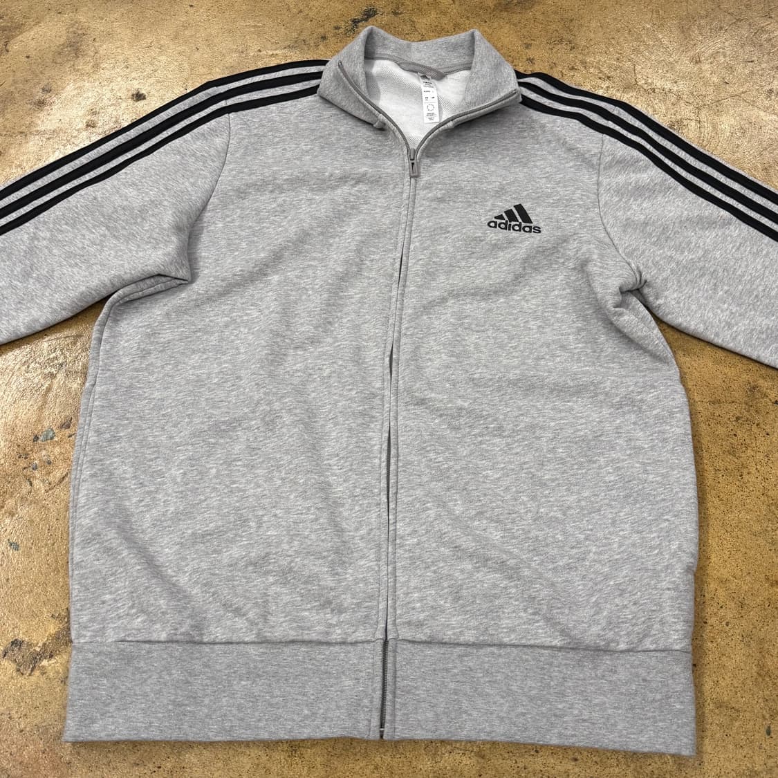 아디다스 회검 코튼 면 져지 트랙탑  상품이미지3