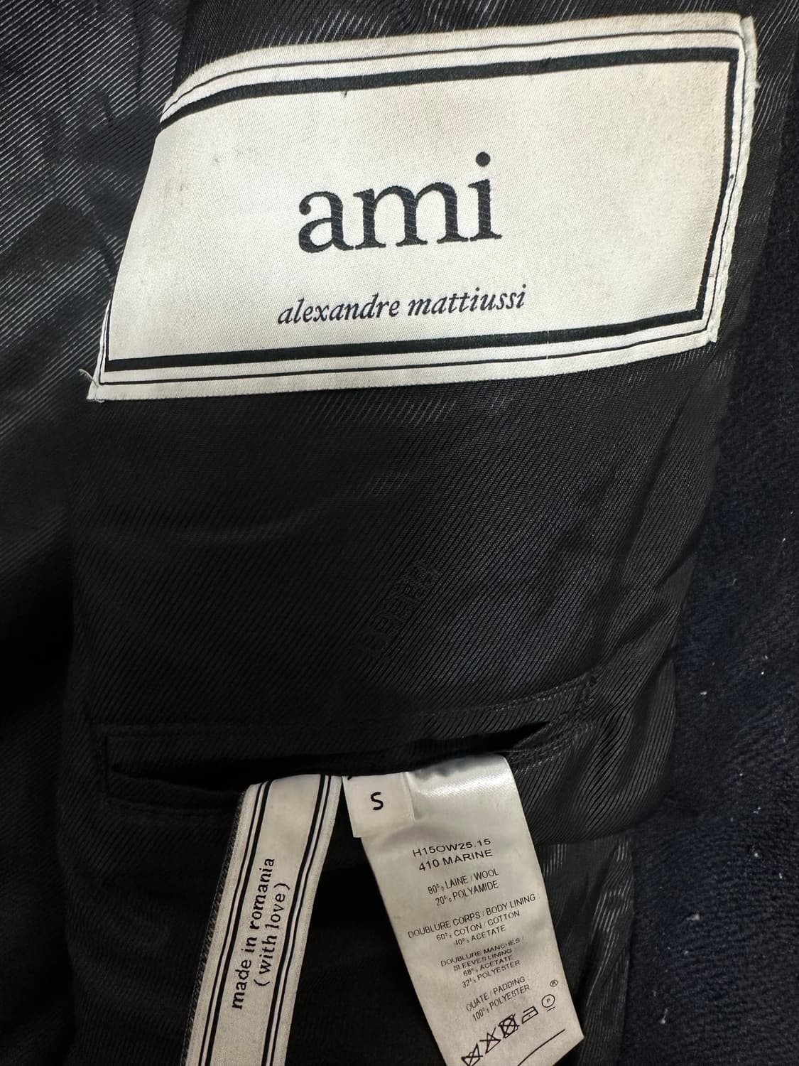 Ami 아미 울 봄버 블루종 자켓 상품이미지6