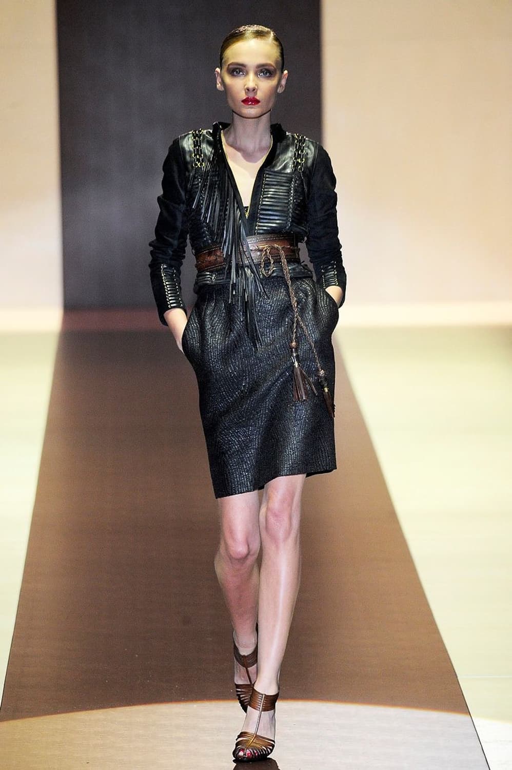 구찌 2011FW 프리다 지아니니 아티저널 본디지 레더 자켓 상품이미지2