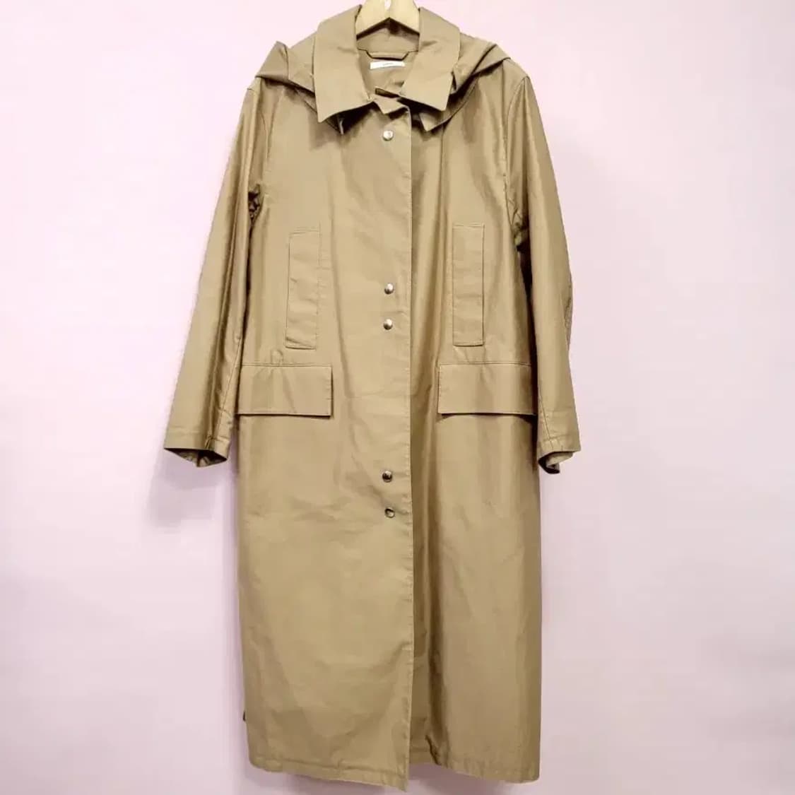 시스템 후드 롱 코트 55 오버핏 상품이미지2