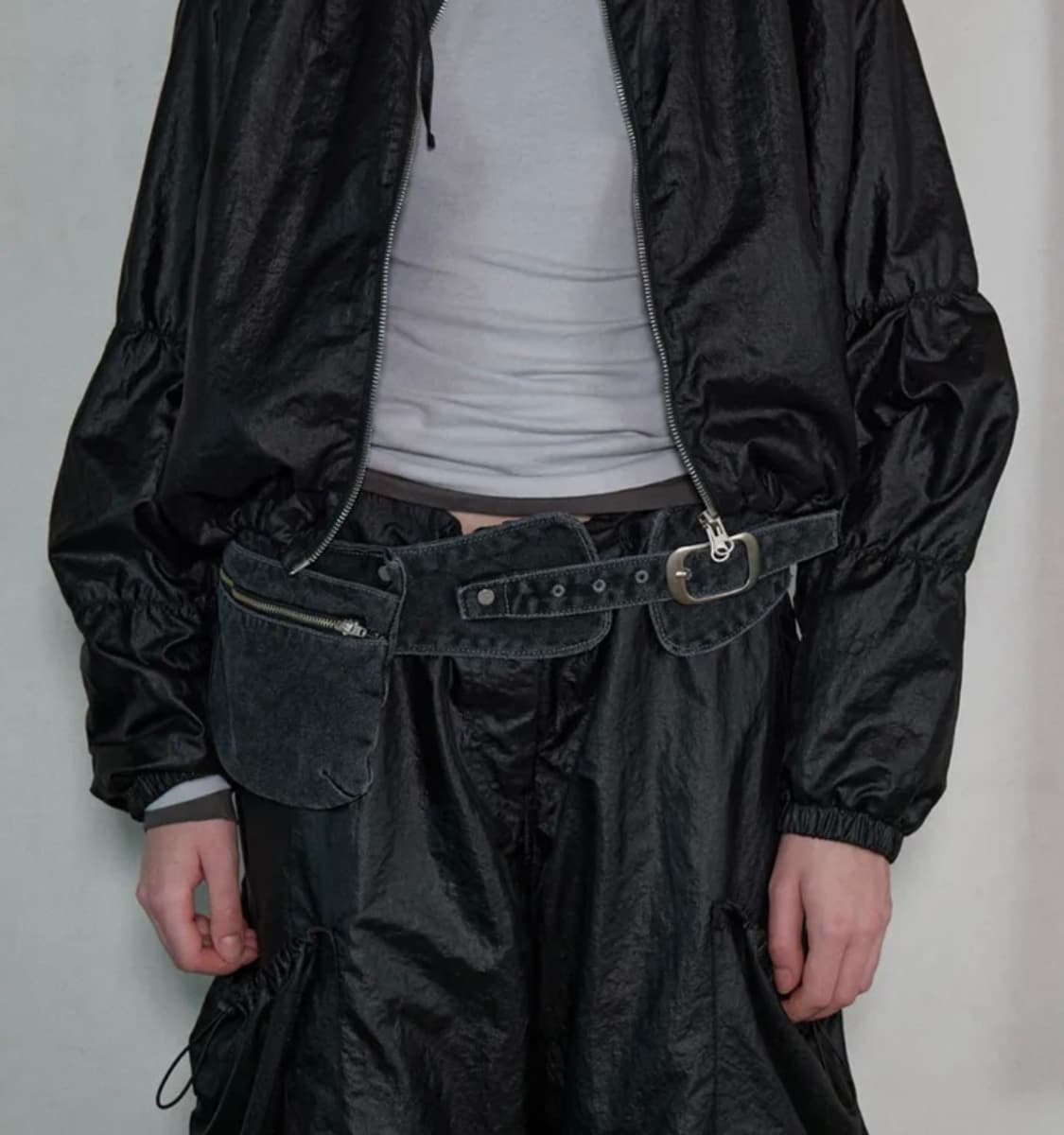 Aopt DENIM POCKET BELT - BLACK 상품이미지1