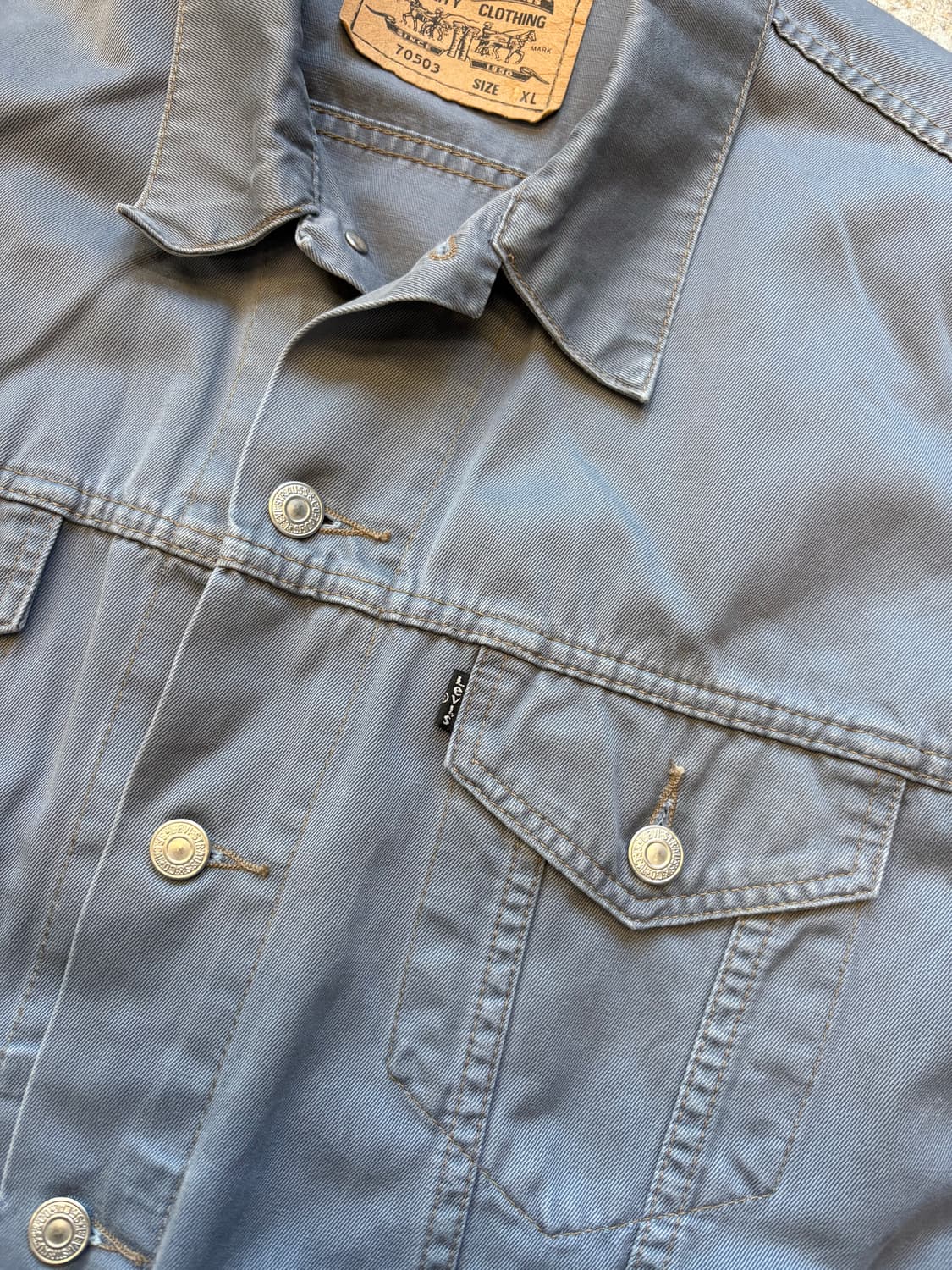 90s 95년 리바이스 블랙탭 트러커 재킷 상품이미지5