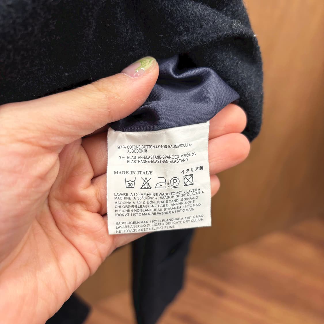 비비안 웨스트우드 더블 브레스트 숏 코트 오버사이즈 카라 디테일 네이비 상품이미지7