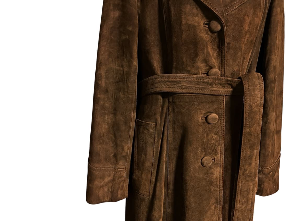 " MATADORN " 리얼 스웨이드 롱 코트 상품이미지6