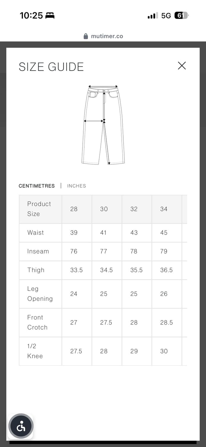 Mutimer 스트레이트 컷 데님 상품이미지5