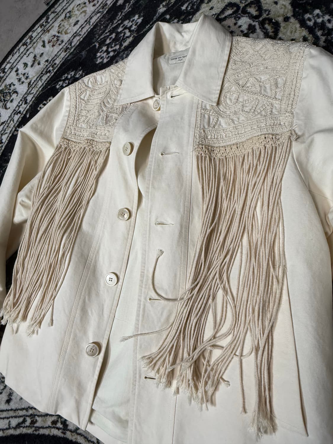 드리스 반 노튼 아티잔 프린지 자켓 상품이미지4