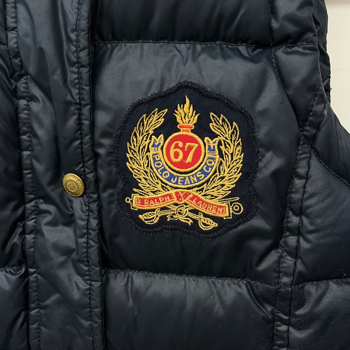 폴로 랄프로렌 패딩 조끼 네이비 여xs 상품이미지2