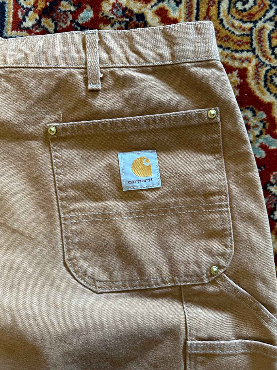 USA Carhartt B01 BRN Double Knee Pants 상품이미지3