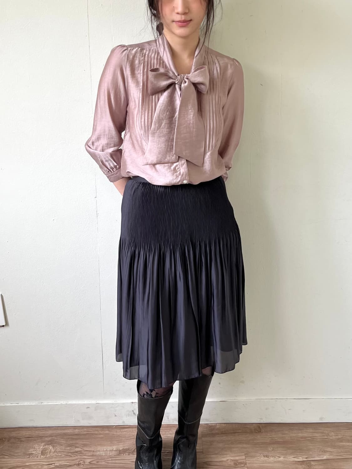 green label relaxing 로즈 블라우스 상품이미지4