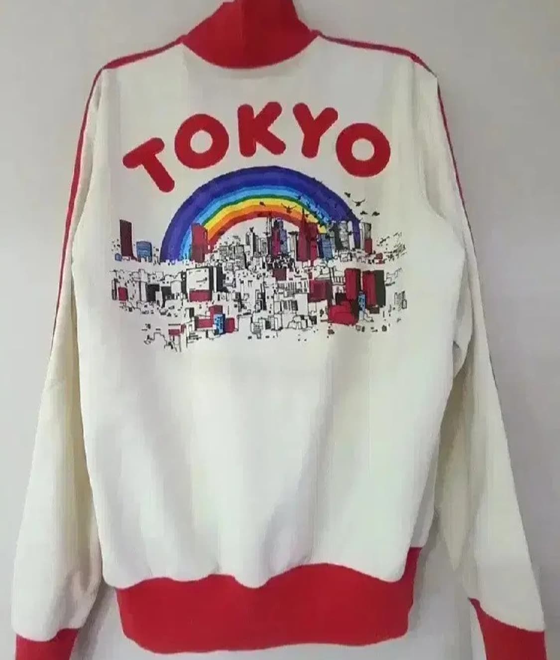 아디다스 도쿄 흰빨 화이트 저지 져지집업 95/M 상품이미지4