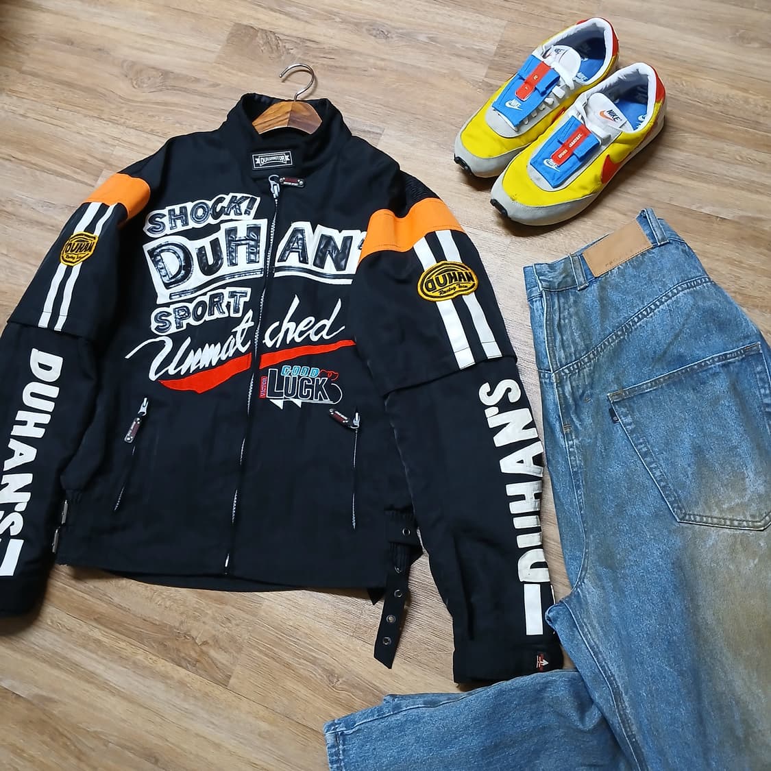 빈티지 레이싱 자켓 바이크 자켓 스트릿 100 L 상품이미지1