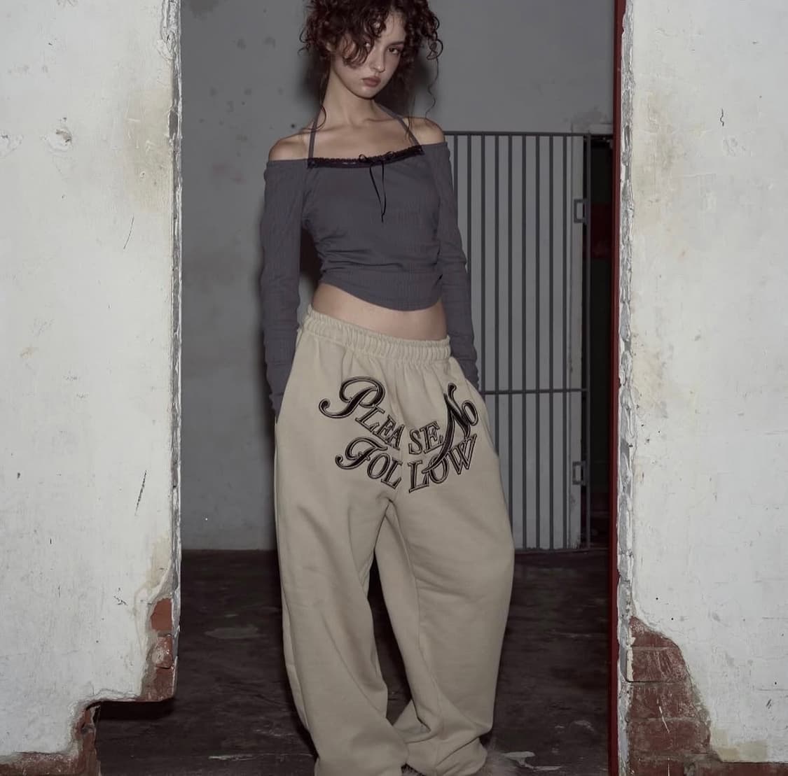 플노팔 Juni Lace Shirring Halter Top 상품이미지2